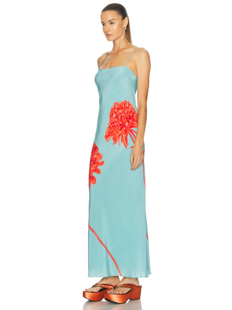 Sir. Amelie Slip Dress In Flore Blue — image 3 of 4